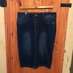 NINA ROSSI Jean skirt